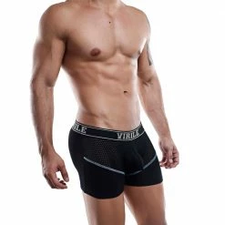 Mesh Underwear Virile VLG002 Boxer Trunk 12 Mesh Underwear Virile VLG002 Boxer Trunk