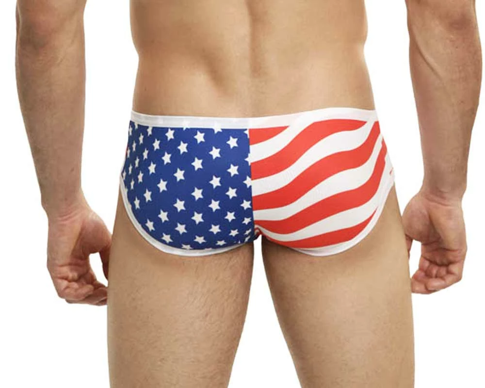 Mensuas MN0827 USA Flag Boxer Briefs 4 Mensuas MN0827 USA Flag Boxer Briefs