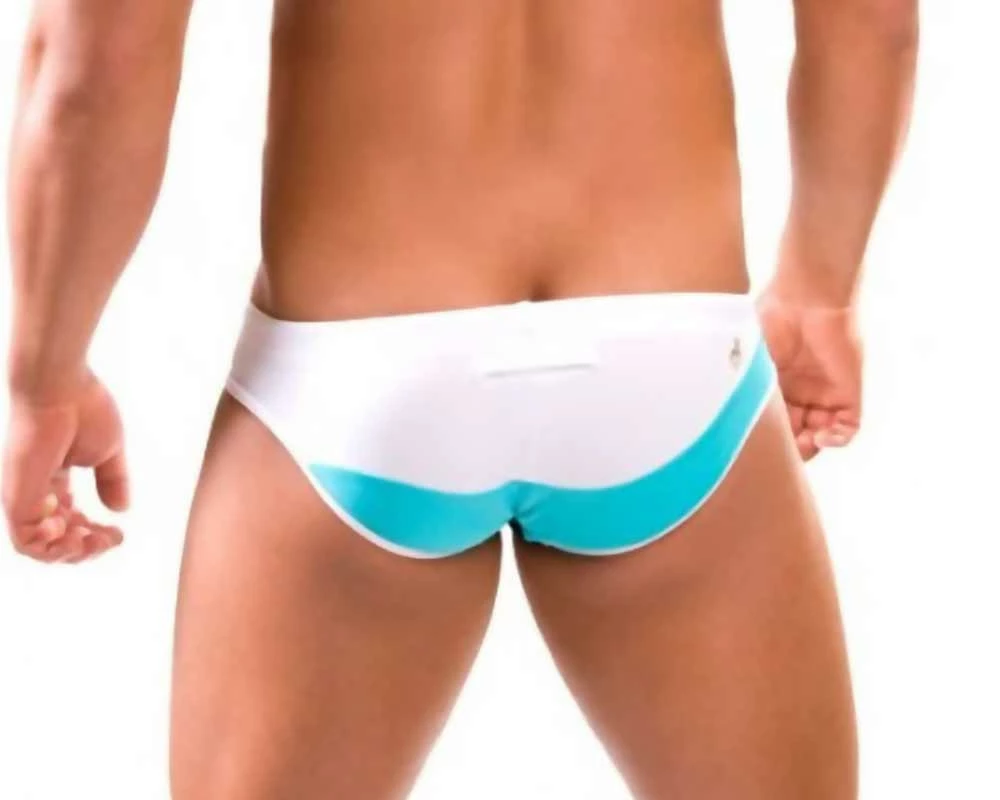 Marcuse M007GR Wave Swim Brief Green 4 Marcuse M007GR Wave Swim Brief Green