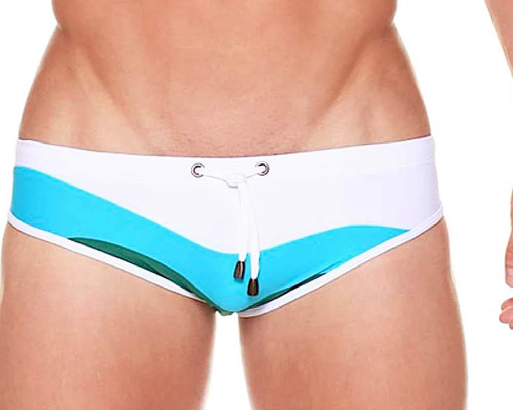 Marcuse M007GR Wave Swim Brief Green 3 Marcuse M007GR Wave Swim Brief Green