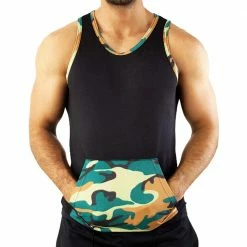 Vuthy 241 Kangaroo Tank Stripes Shirts